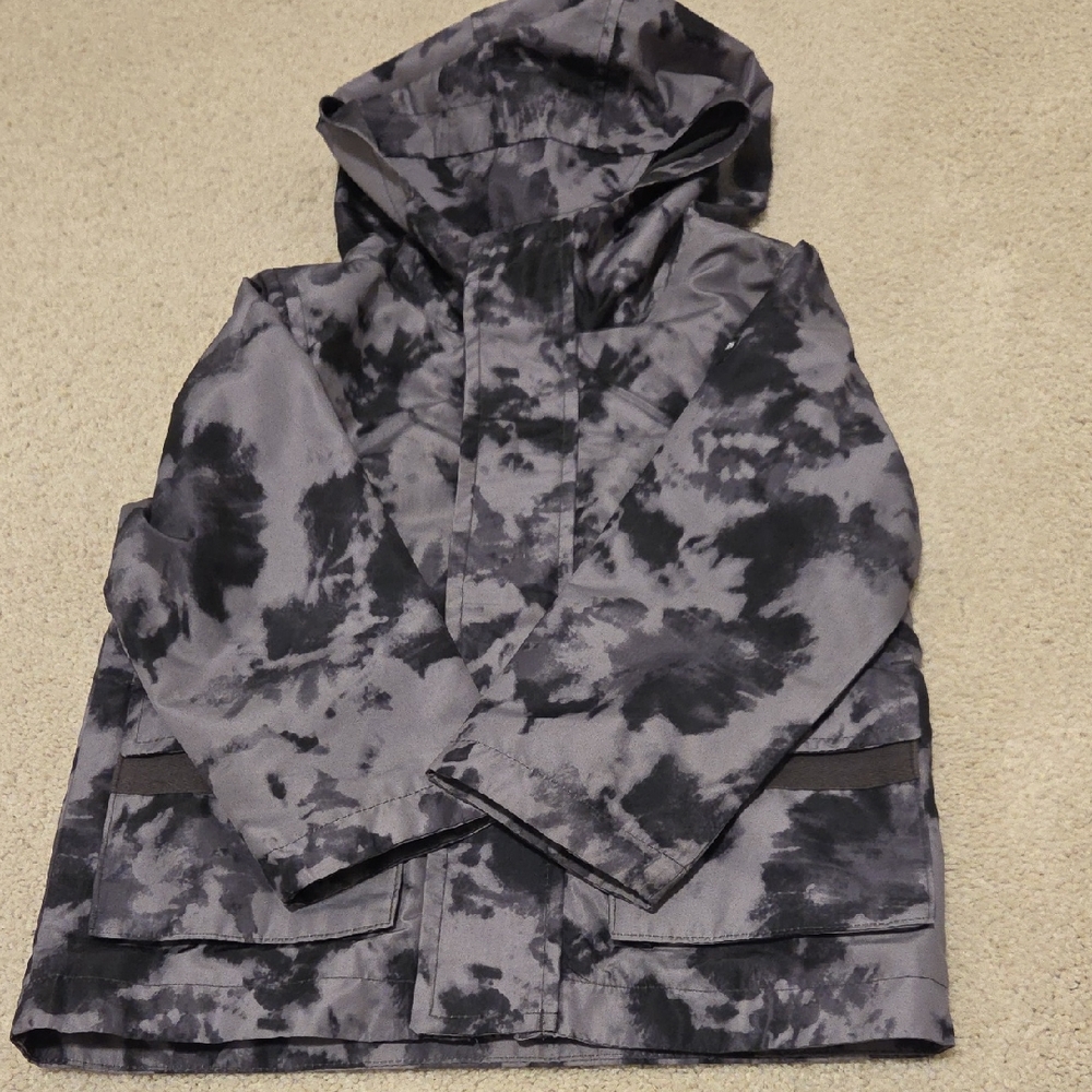 OshKosh B'gosh 3T Black and Gray Raincoat